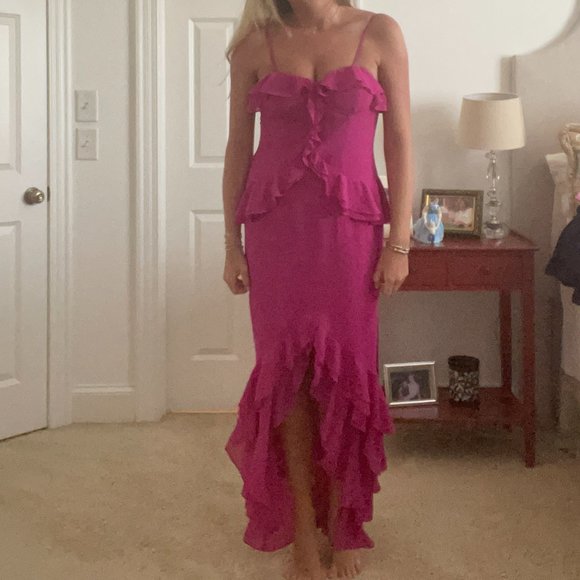 Lovers + Friends Dresses Lovers And Friends Melissa Gown In Magenta